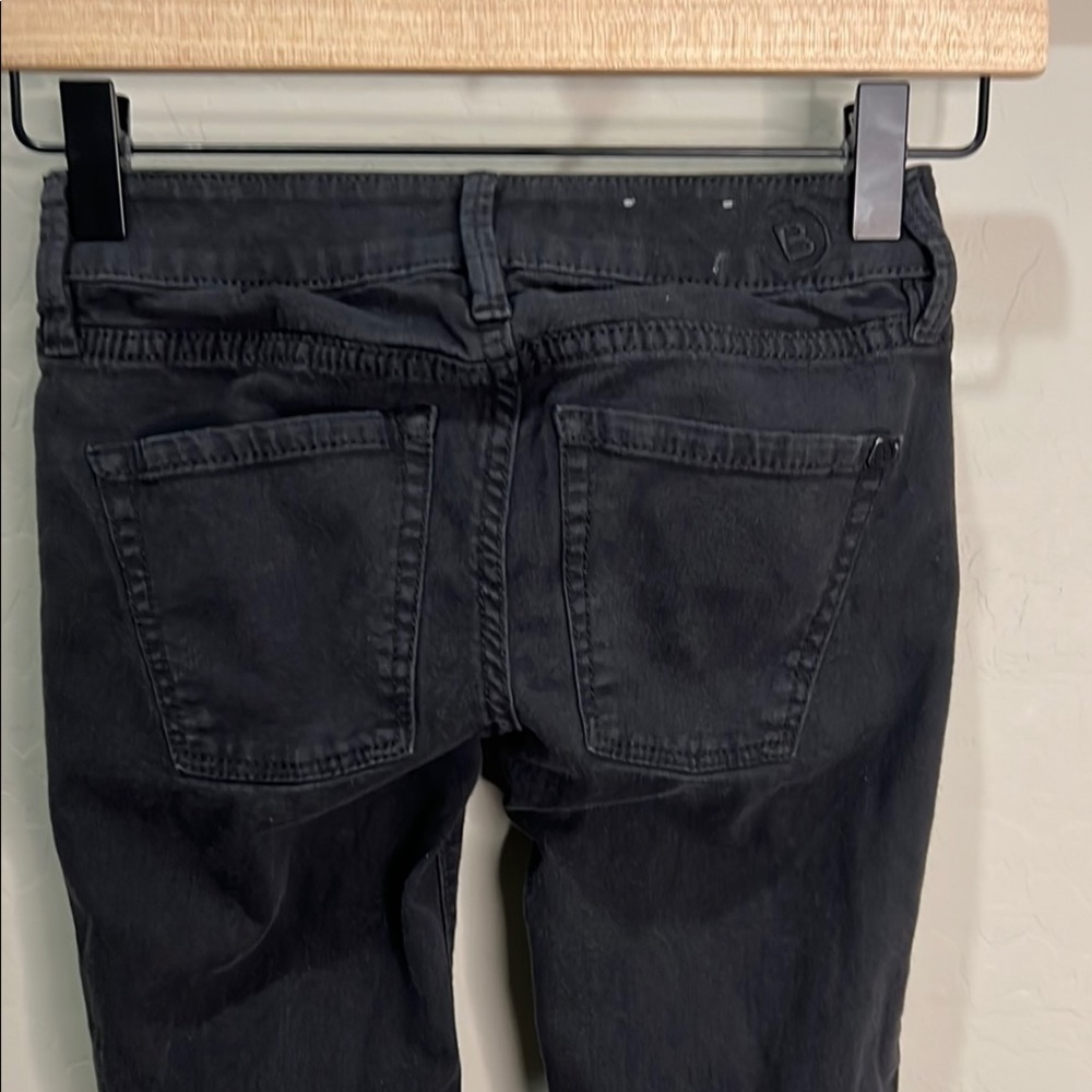 Vintage BullHead Jeans Black Gray Low Rise Crescent Legging Pacsun Slim Skinny - Picture 7 of 14